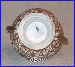 Ornate 19th Century Royal Crown Derby 10 1/2 Double Handled Vase