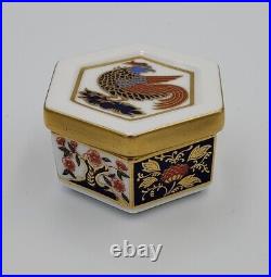 PHOENIX BOX by Royal Crown Derby 2.25 NEW Bird Body Face Left A. 1299
