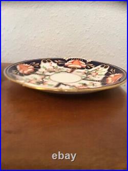 Pair Antique 1921 Royal Crown Derby Imari Plate / Biscuit Cookie Tray Excellent