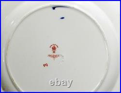 Pair of Antique Royal Crown Derby Imari 10 Plates Hand Painted & Gilt England