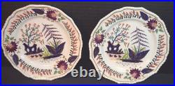 Pair of Bloor Derby Imari Pattern Porcelain Plates