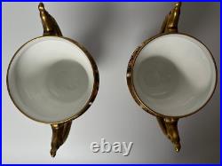 Pair of Royal Crown Derby Old Imari 1128 Urn/Loving Cup Shaped Vases