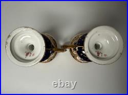 Pair of Royal Crown Derby Old Imari 1128 Urn/Loving Cup Shaped Vases