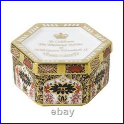 Queen Elizabeth II. Diamond Jubilee L/S Hex. Box, Ltd Ed 500 Royal Crown Derby