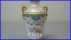 Rare Antique Royal Crown Derby Miniature Hand Painted Porcelain Cabinet Vase