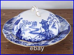 RARE! Antique 1917 Royal Crown Derby MIKADO Lidded Muffin Dish. MINT Condition