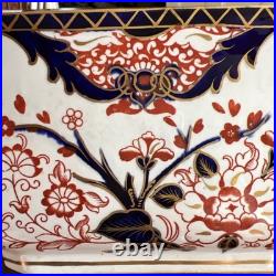 RARE Antique Royal Crown Derby Kings Old Imari Large Square Bowl Stunning