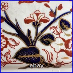 RARE Antique Royal Crown Derby Kings Old Imari Large Square Bowl Stunning