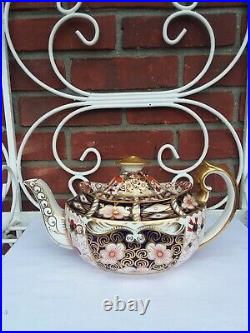 RARE LG TEAPOT ROYAL CROWN DERBY TRADITIONAL IMARI MADE FOR TIFFANY & CO. C1930s