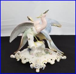 RARE Large Royal Crown Derby Chelsea Birds Porcelain Figurine