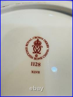 RARE Pair Royal Crown Derby Old Imari Crescent Salad Plates 1st Qual 4 Avail