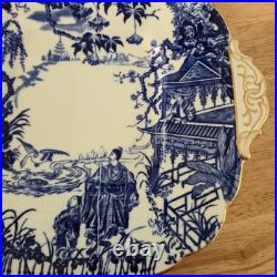 RARE Royal Crown Derby BLUE MIKADO 6-PC Tea Set Trio Cake Plate 1934 R. N. 758225
