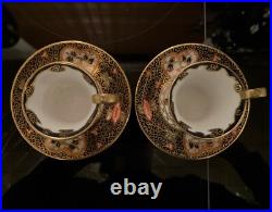 RARE Royal Crown Derby DEMITASSE WITH SAUCER #4591 PAIR c. 1906, 1920