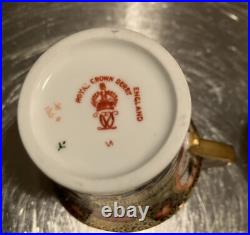 RARE Royal Crown Derby DEMITASSE WITH SAUCER #4591 PAIR c. 1906, 1920