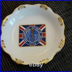RARE Royal Crown Derby Official FA 1966 World Cup Jules Rimet China Trinket Dish