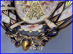 RARE Royal Crown Derby, Traditional Imari 2451 Oval Pedestal Compote