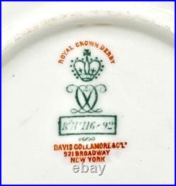 RARE c1891 FINE ANTIQUE ROYAL CROWN DERBY GOLD ENCRUSTED CUP & SAUCER XLNT COND