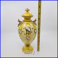 READ Antique 19th Century Royal Crown Derby Tiffany & Co Porcelain Pedestal Vase