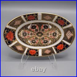 READ Royal Crown Derby Old Imari Gravy Sauce Boat with Underplate