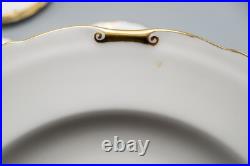 READ- Royal Crown Derby Regency Salad Plates Set of 7 8 1/2-FREE USA SHIPPING
