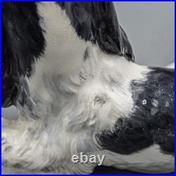 READ- Royal Crown Derby Spaniel Dog Lying Down F495 Figurine FREE USA SHIPPING