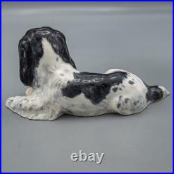 READ- Royal Crown Derby Spaniel Dog Lying Down F495 Figurine FREE USA SHIPPING