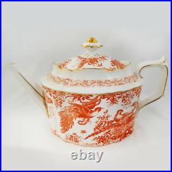RED AVES Royal Crown Derby Ginger Jar 4.5 tall NEW NEVER USED made in England