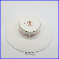 RED AVES by ROYAL CROWN DERBY Bone China Trembleuse Cup & Saucer Set(s)