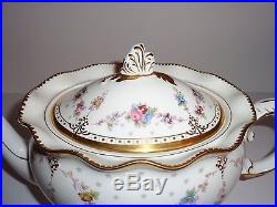 ROYAL ANTOINETTE Royal Crown Derby LARGE TEAPOT Bone China