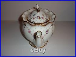 ROYAL ANTOINETTE Royal Crown Derby LARGE TEAPOT Bone China