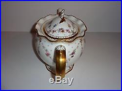 ROYAL ANTOINETTE Royal Crown Derby LARGE TEAPOT Bone China