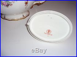 ROYAL ANTOINETTE Royal Crown Derby LARGE TEAPOT Bone China