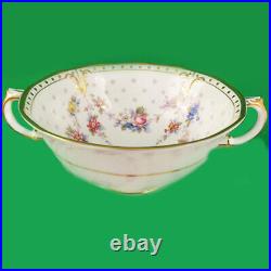 ROYAL ANTOINETTE by Royal Crown Derby Cream Soup NEW NEVER USED made in England