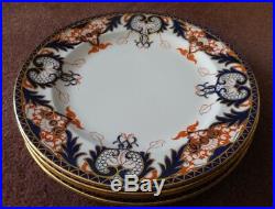 ROYAL CROWN DERBY 10 DINNER PLATES IMARI 1270 Qty of 4, Wonderful Condition