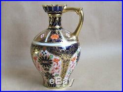 ROYAL CROWN DERBY 1128 IMARI SMALL HANDLED EWER DATED 1913 MINT (Ref4567)
