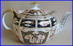 ROYAL CROWN DERBY 2451 PATTERN IMARI 2 PINT TEAPOT MINT VINTAGE 1921 (Ref6527)