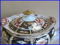 ROYAL CROWN DERBY 2451 PATTERN IMARI 2 PINT TEAPOT MINT VINTAGE 1921 (Ref6527)