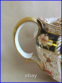 ROYAL CROWN DERBY 2451 PATTERN IMARI 2 PINT TEAPOT MINT VINTAGE 1921 (Ref6527)