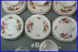 ROYAL CROWN DERBY 24pc TEA SET PATTERN 9875 Posies