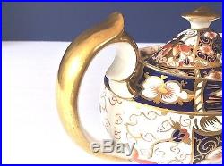ROYAL CROWN DERBY ANTIQUE 1902 Traditional Imari #2451 MINI TEA COFFEE POT LID