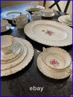 ROYAL CROWN DERBY ASHBY 47PC Dinnerware Set Made In England
