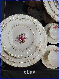 ROYAL CROWN DERBY ASHBY 5 Piece Place Setting For 8 NEVER USED made in England