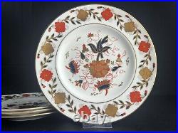 ROYAL CROWN DERBY ASIAN ROSE DINNER PLATE 8687 Set of 4