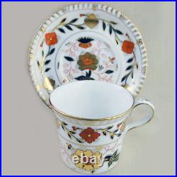 ROYAL CROWN DERBY ASIAN ROSE Gadroon Can Tea Cup & Saucer NEW NEVER USED England