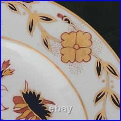 ROYAL CROWN DERBY Asian Rose #8687 Dessert Plates 8.25 Inch Set of 14 Mint