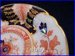 ROYAL CROWN DERBY BATTERSEA IMARI (c. 1937) CUP & SAUCER- SCALLOPED! MINT