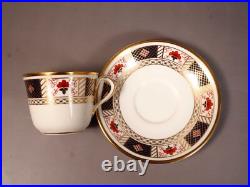 ROYAL CROWN DERBY BORDER Imari Bread Plate Tea Coffee Cup England Dinner