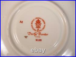 ROYAL CROWN DERBY BORDER Imari Place setting Dinner Bread Plate Cup England
