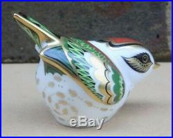 ROYAL CROWN DERBY Bird Paperweight Firecrest 2009