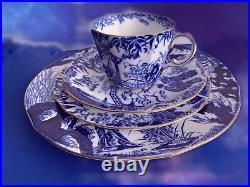 ROYAL CROWN DERBY? Blue Mikado? ELEVEN PIECE Tea For FOUR? Antique/Vintage